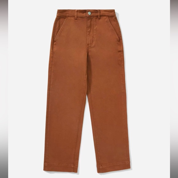 Everlane Straight Leg Crop in Rust - size 6 - Picture 3 of 8